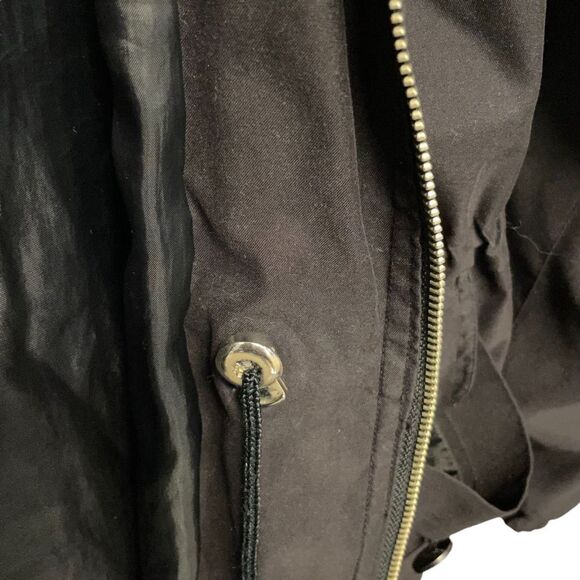 Aeros by Kirsten Blake ~ Black Parka Jacket w/ Hood ~ size XL - Picture 3 of 11